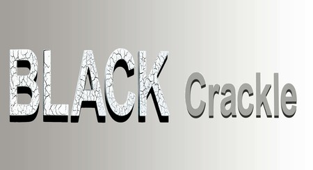 Crackle Black Script